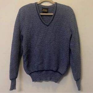Vintage Onyx Wool Sweater Sz 18 Fit S/M | Woolmark | Made In Australia Blue